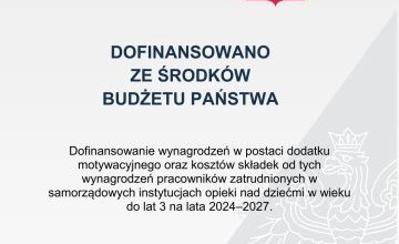 DOFINANSOWANO ZE ŚRODKÓW BUDŻETU PAŃSTWA